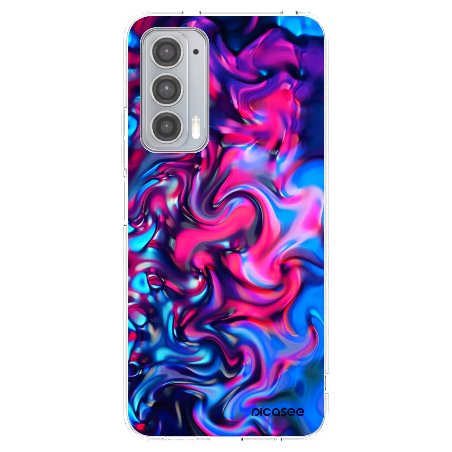 Picasee silikonska prozirna maskica za Motorola Edge 20 - Redlight