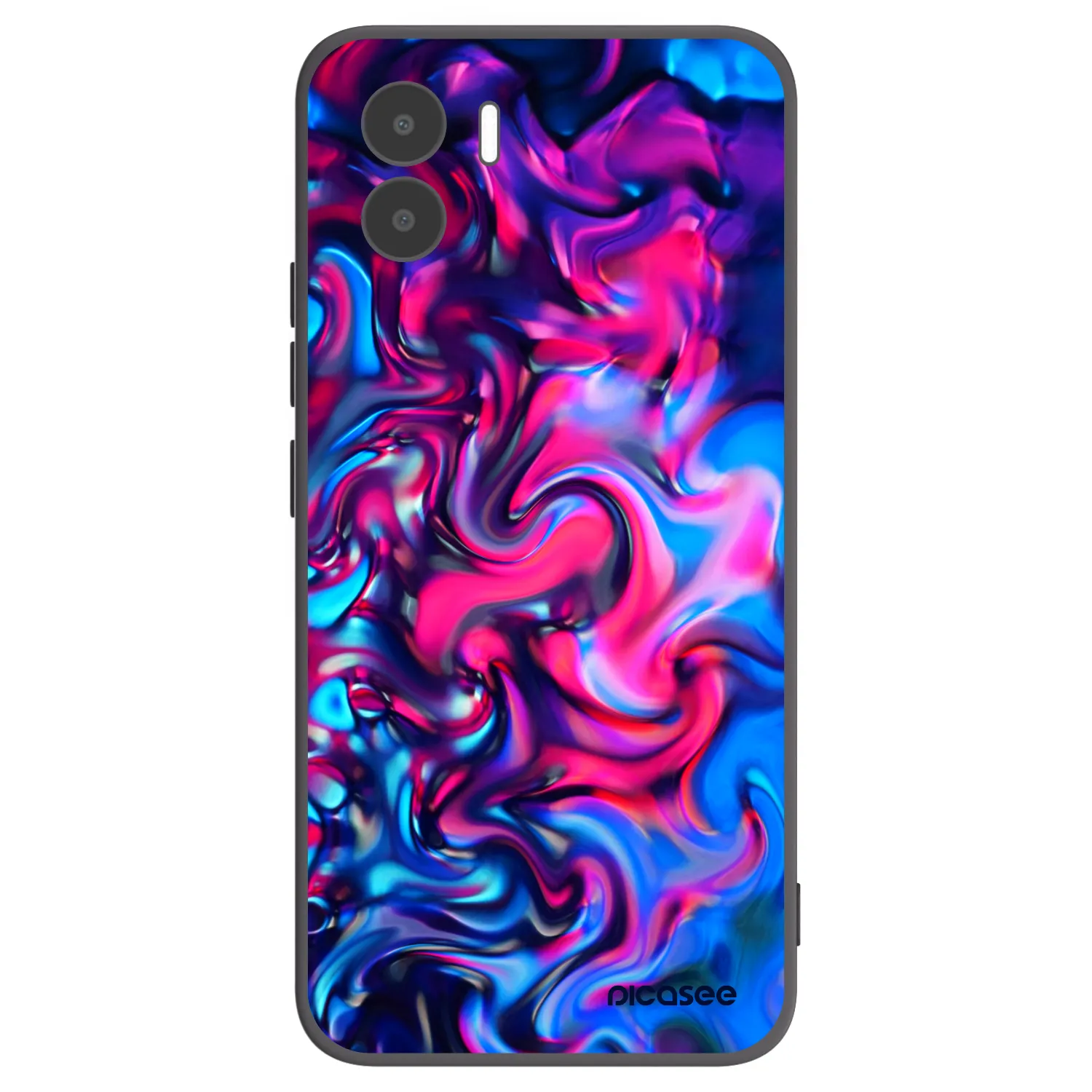 Picasee crna silikonska maskica za Xiaomi Redmi A1 - Redlight