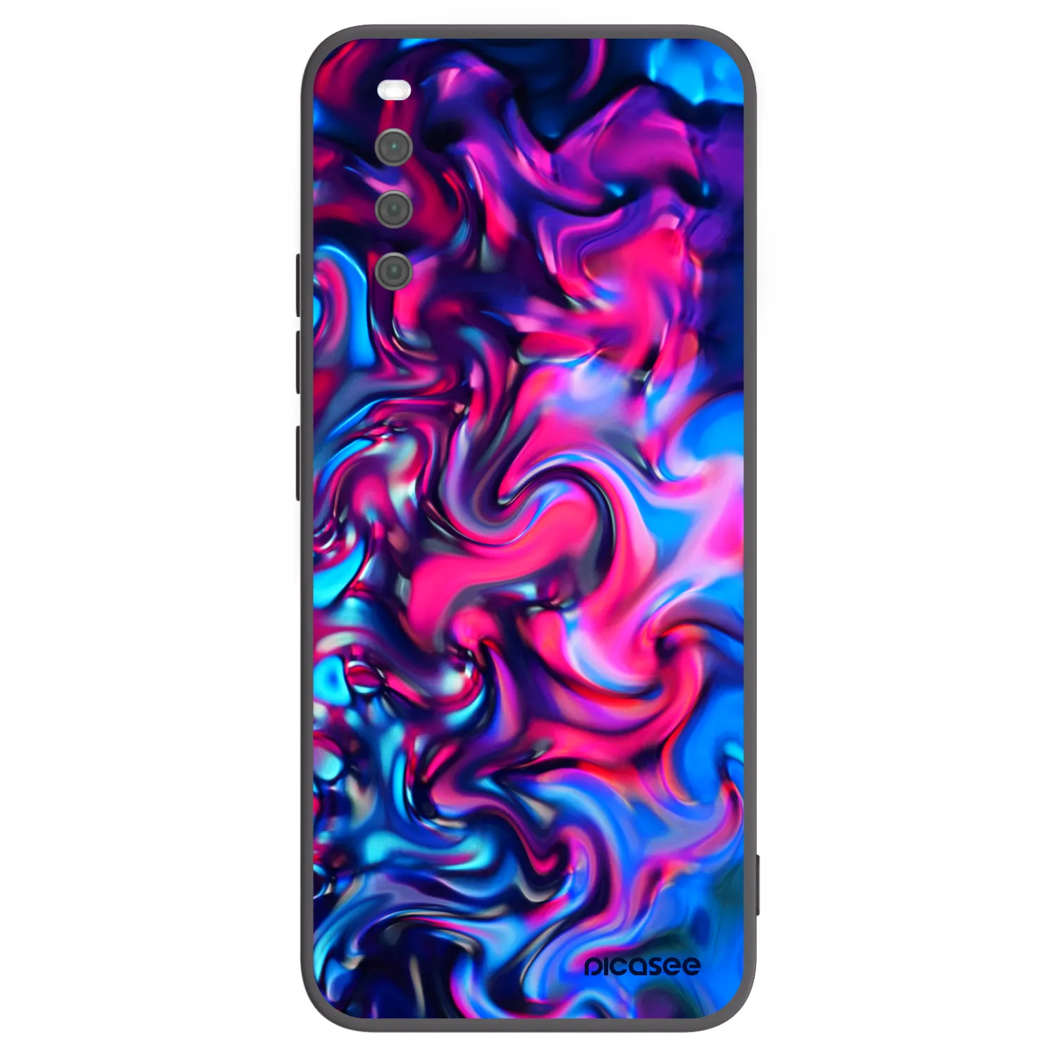 Picasee crna silikonska maskica za Sony Xperia 10 III - Redlight