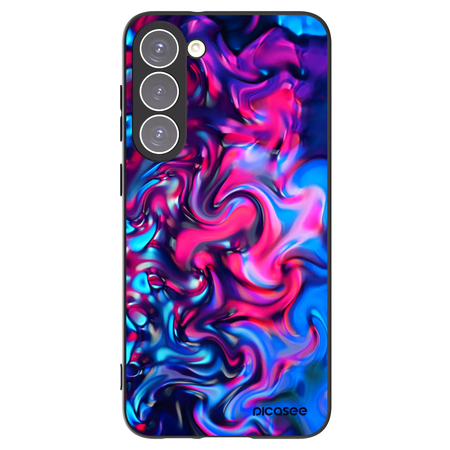 Picasee crna silikonska maskica za Samsung Galaxy S23+ 5G - Redlight