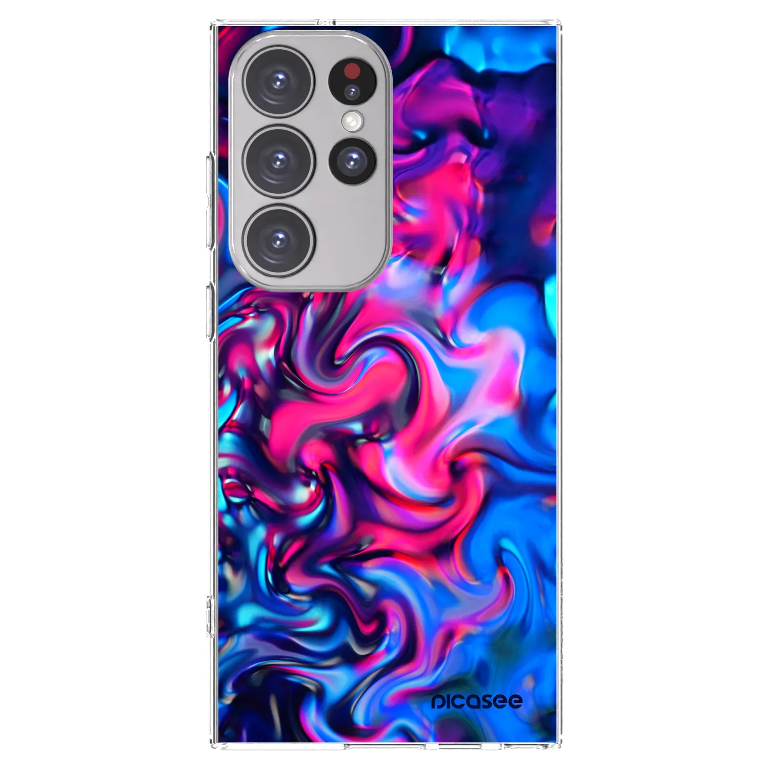 Picasee silikonska prozirna maskica za Samsung Galaxy S23 Ultra 5G - Redlight