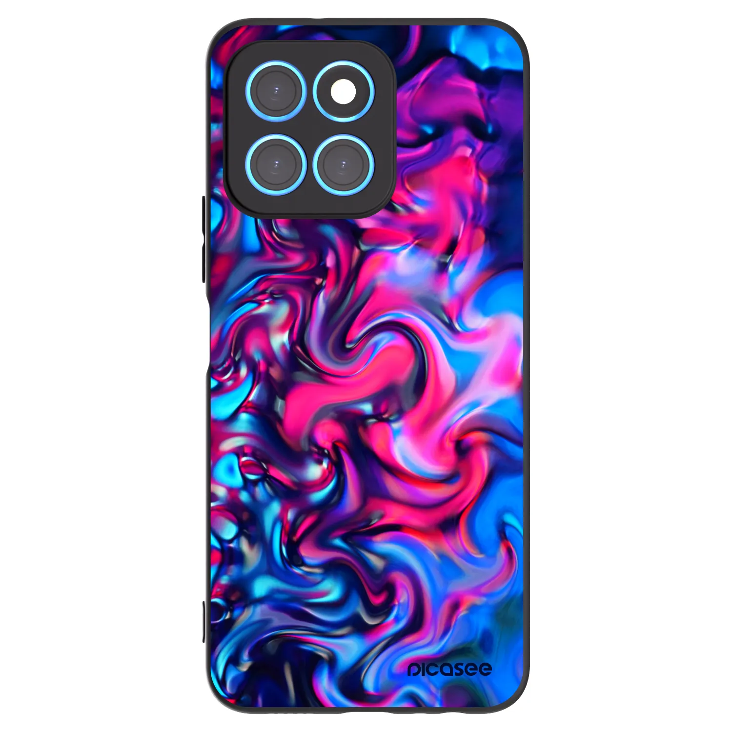 Picasee crna silikonska maskica za Honor X6 - Redlight