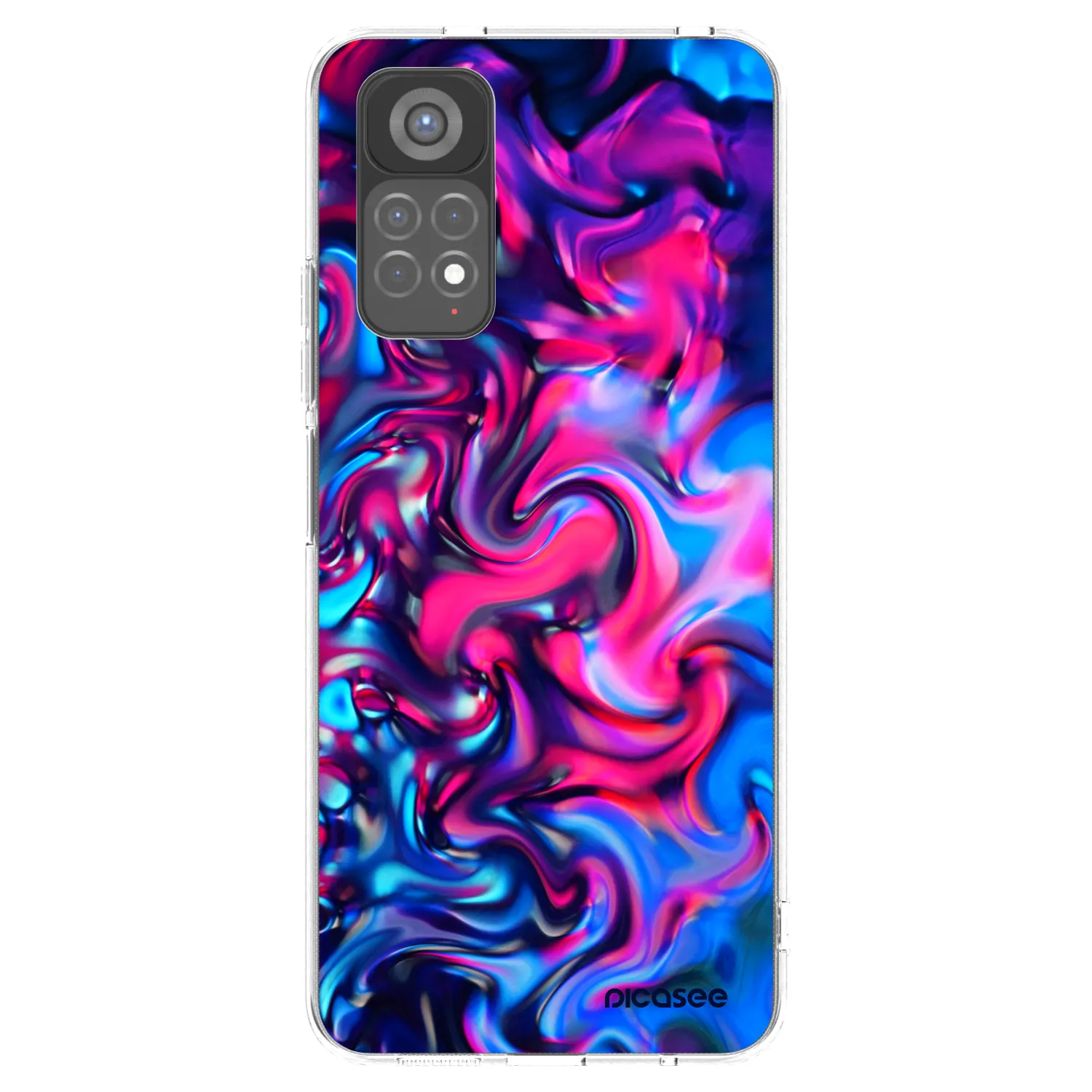 Picasee silikonska prozirna maskica za Xiaomi Redmi Note 11S 5G - Redlight