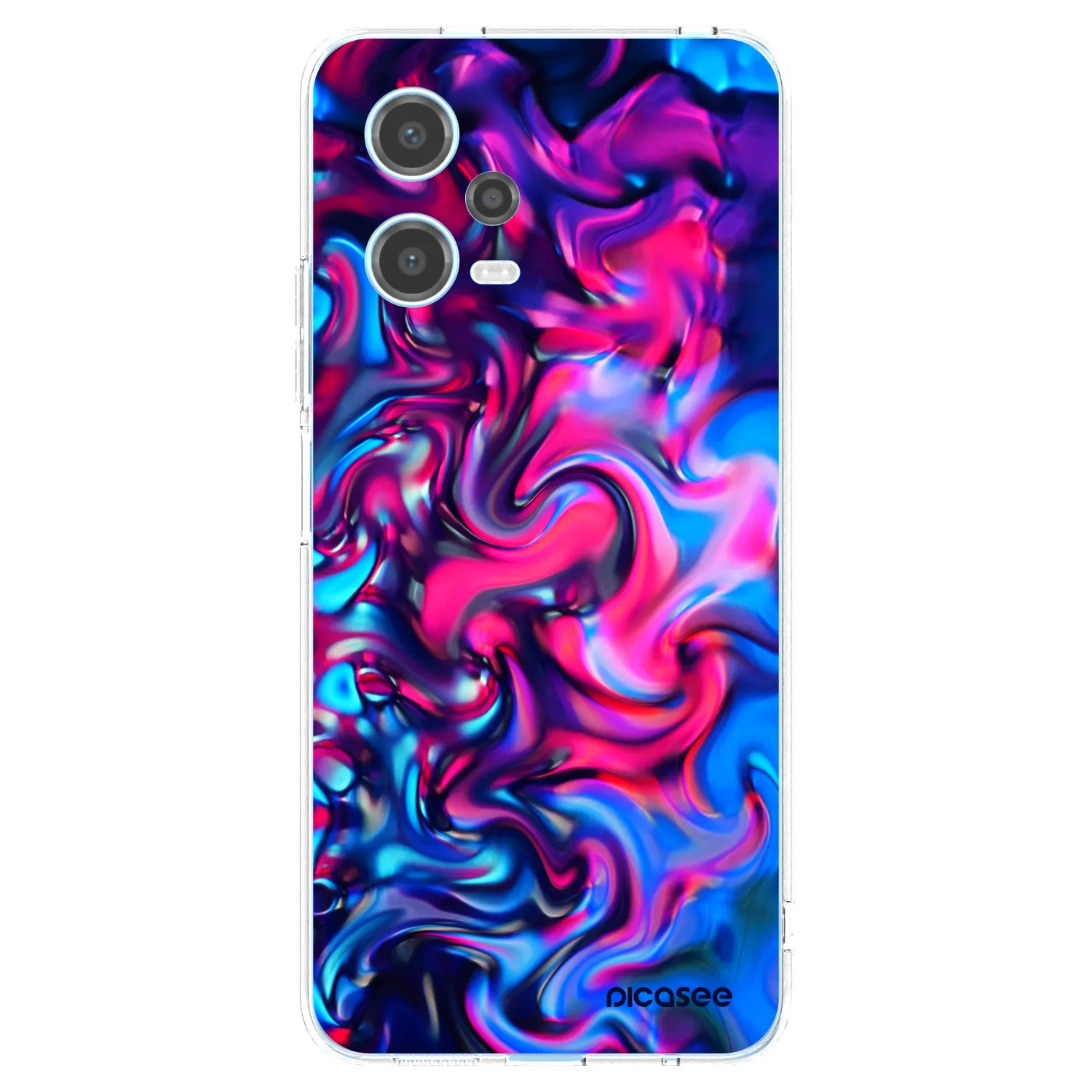 Picasee silikonska prozirna maskica za Xiaomi Redmi Note 12 5G - Redlight