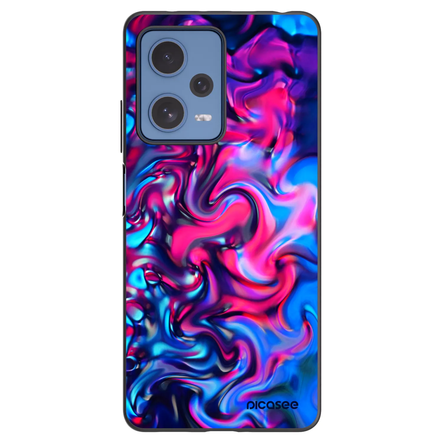Picasee crna silikonska maskica za Xiaomi Redmi Note 12 Pro 5G - Redlight