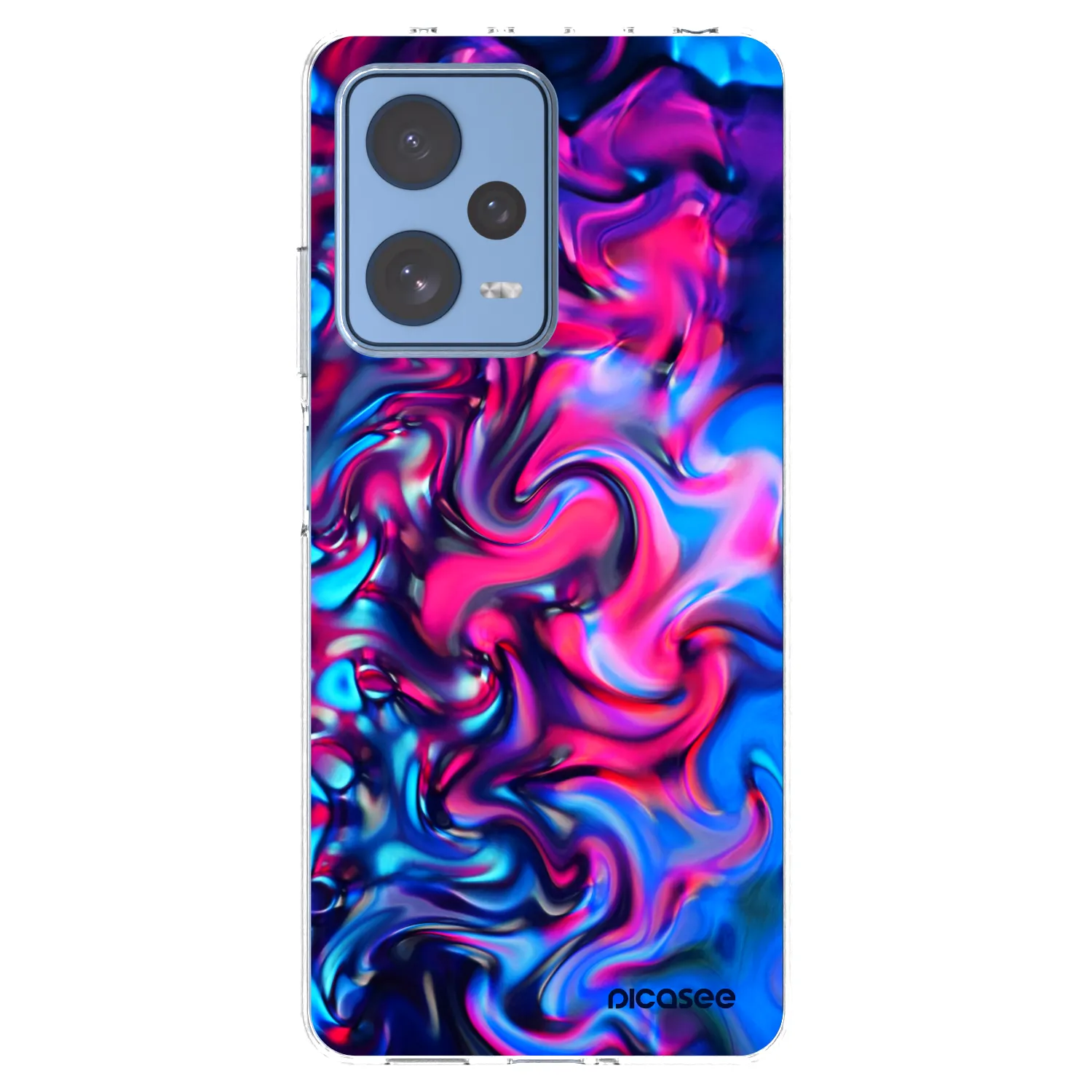 Picasee silikonska prozirna maskica za Xiaomi Redmi Note 12 Pro 5G - Redlight