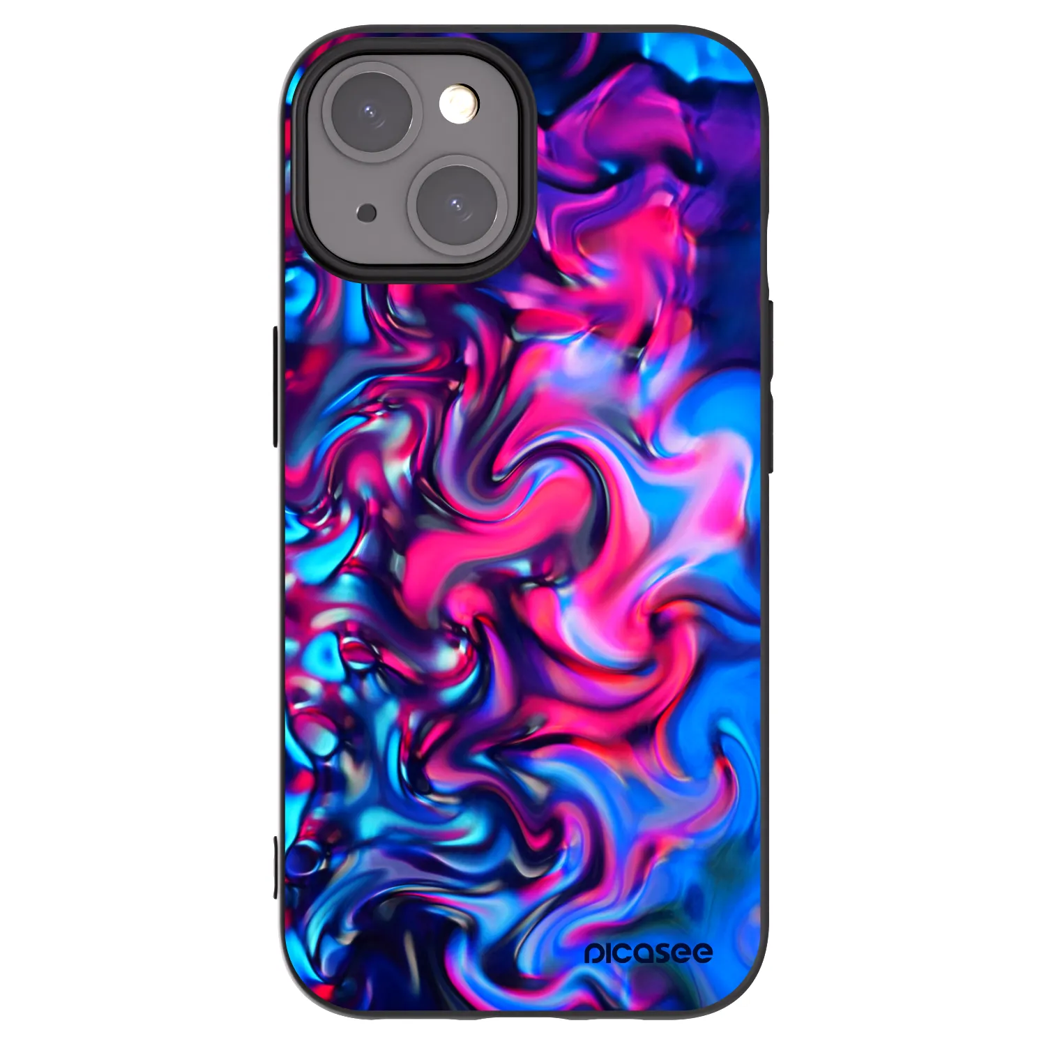 Picasee crna silikonska maskica za Apple iPhone 15 - Redlight