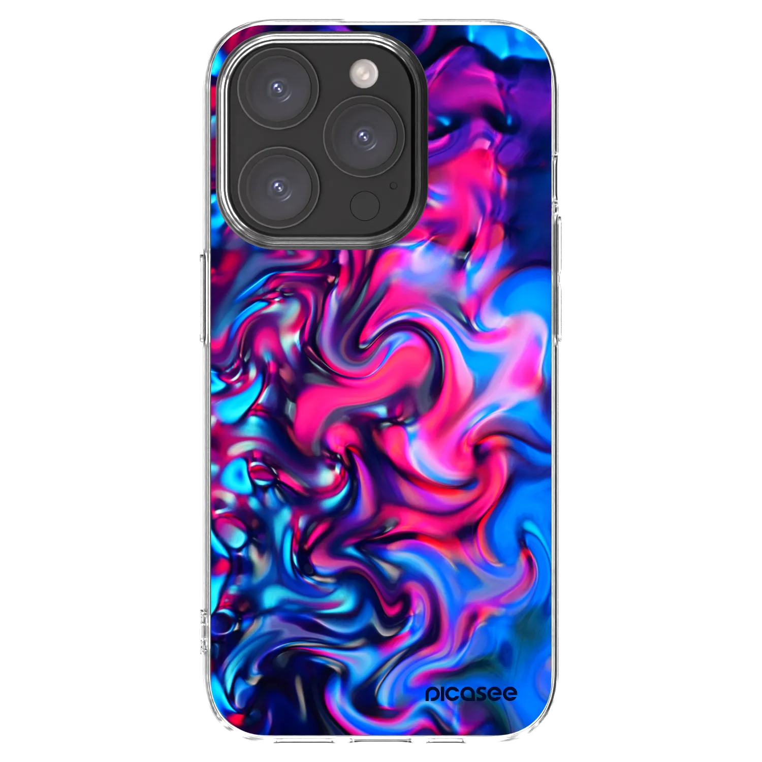 Picasee silikonska prozirna maskica za Apple iPhone 15 Pro - Redlight