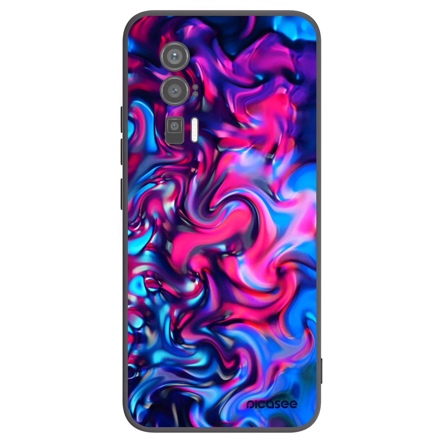 Picasee crna silikonska maskica za Xiaomi Poco F5 Pro 5G - Redlight