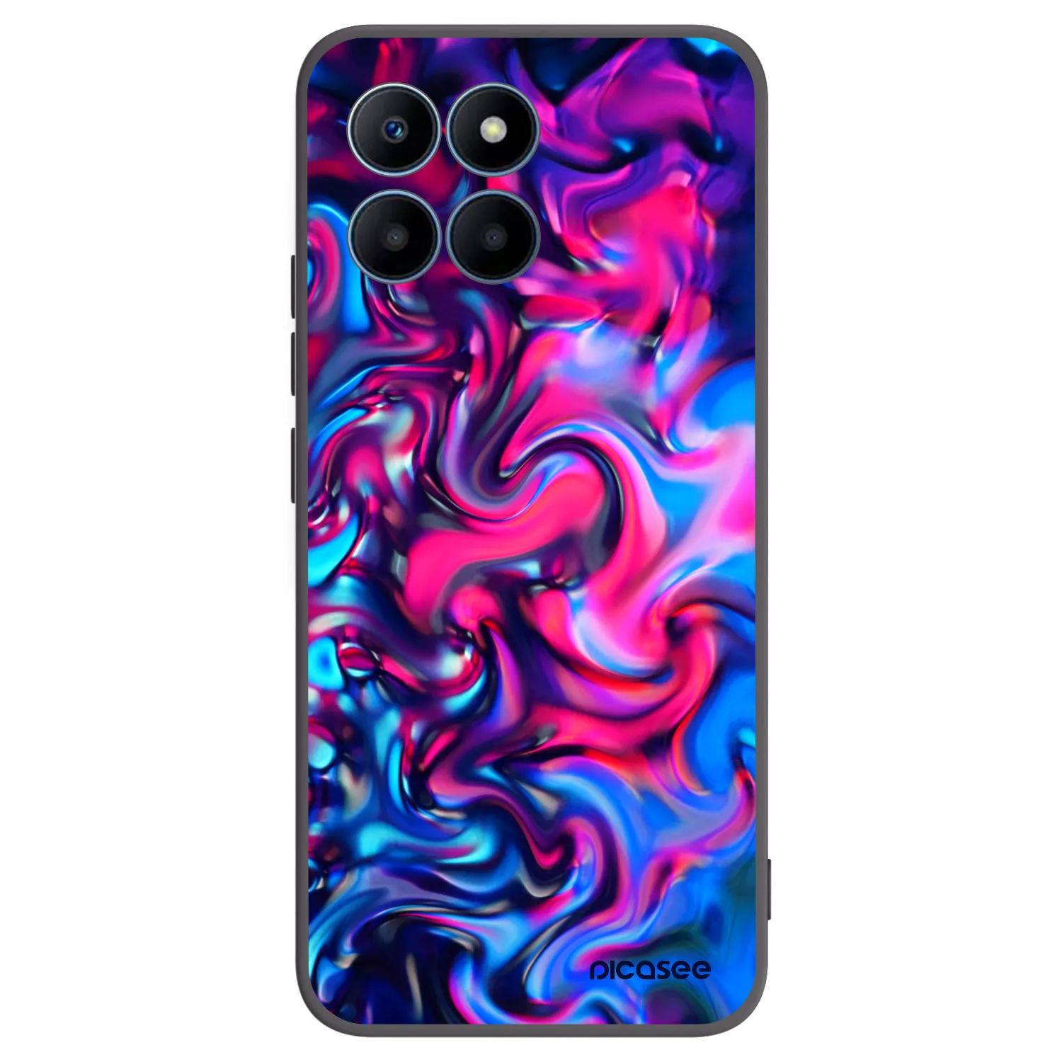 Picasee crna silikonska maskica za Honor 70 Lite - Redlight