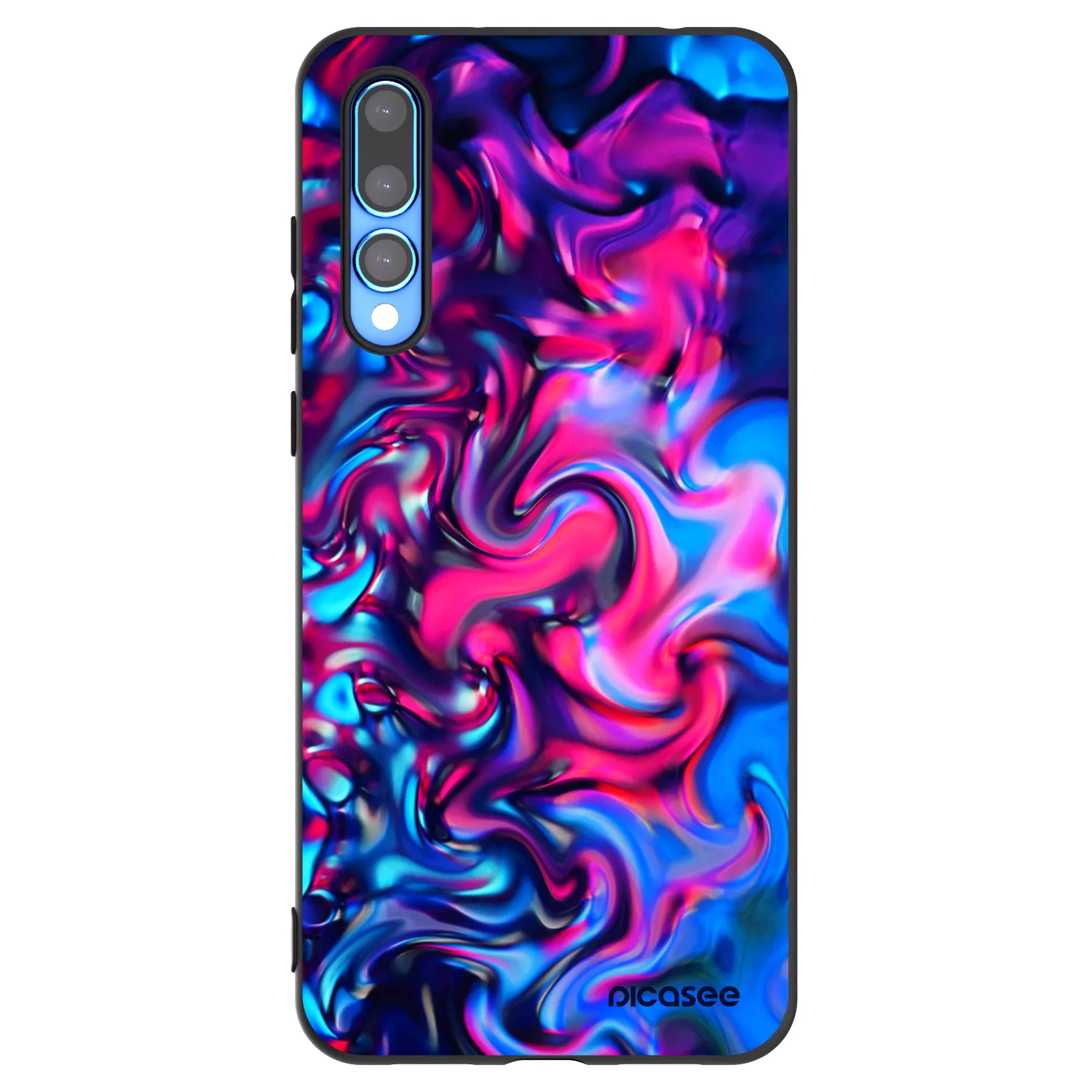 Picasee crna silikonska maskica za Huawei P20 Pro - Redlight