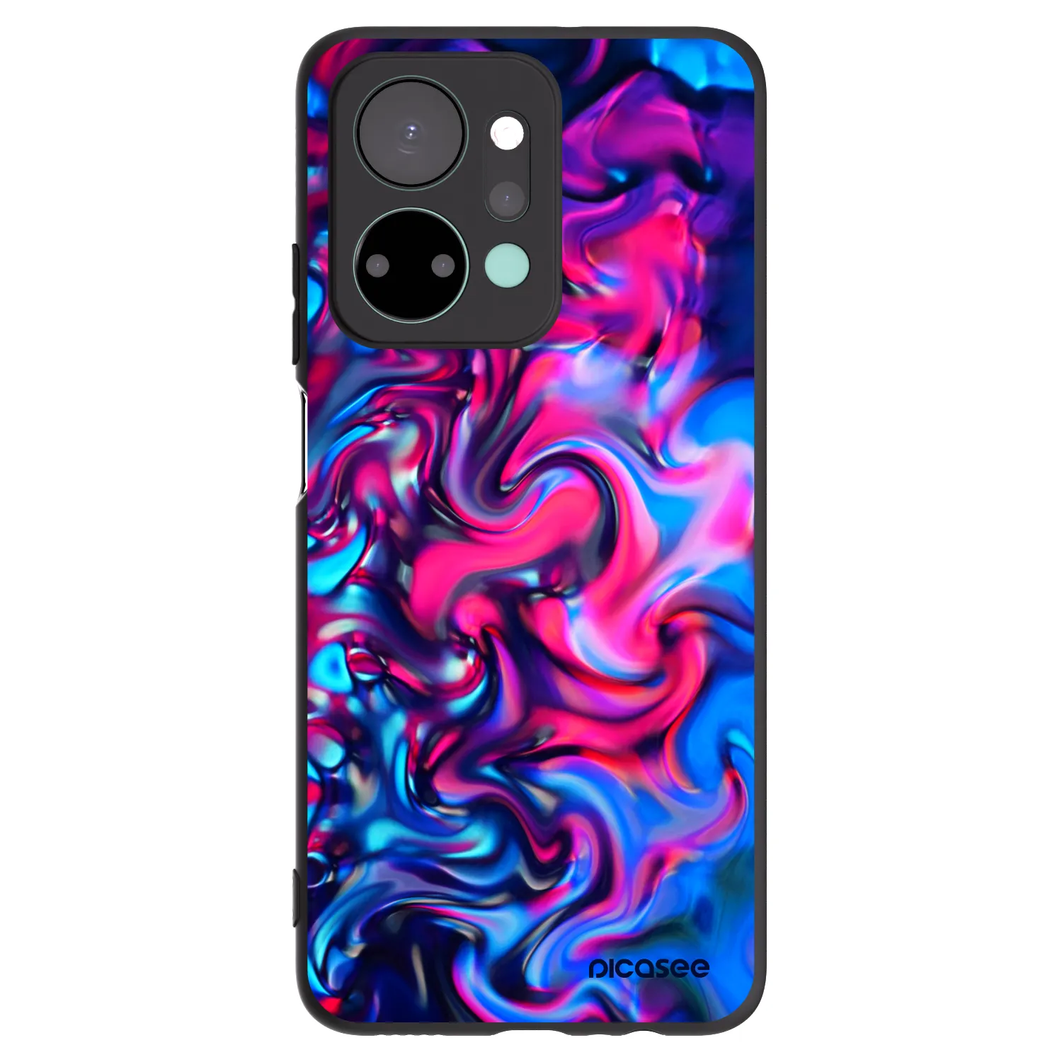 Picasee crna silikonska maskica za Honor X7a - Redlight