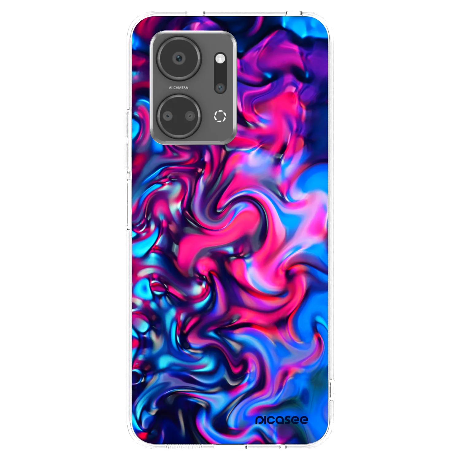 Picasee silikonska prozirna maskica za Honor X7a - Redlight
