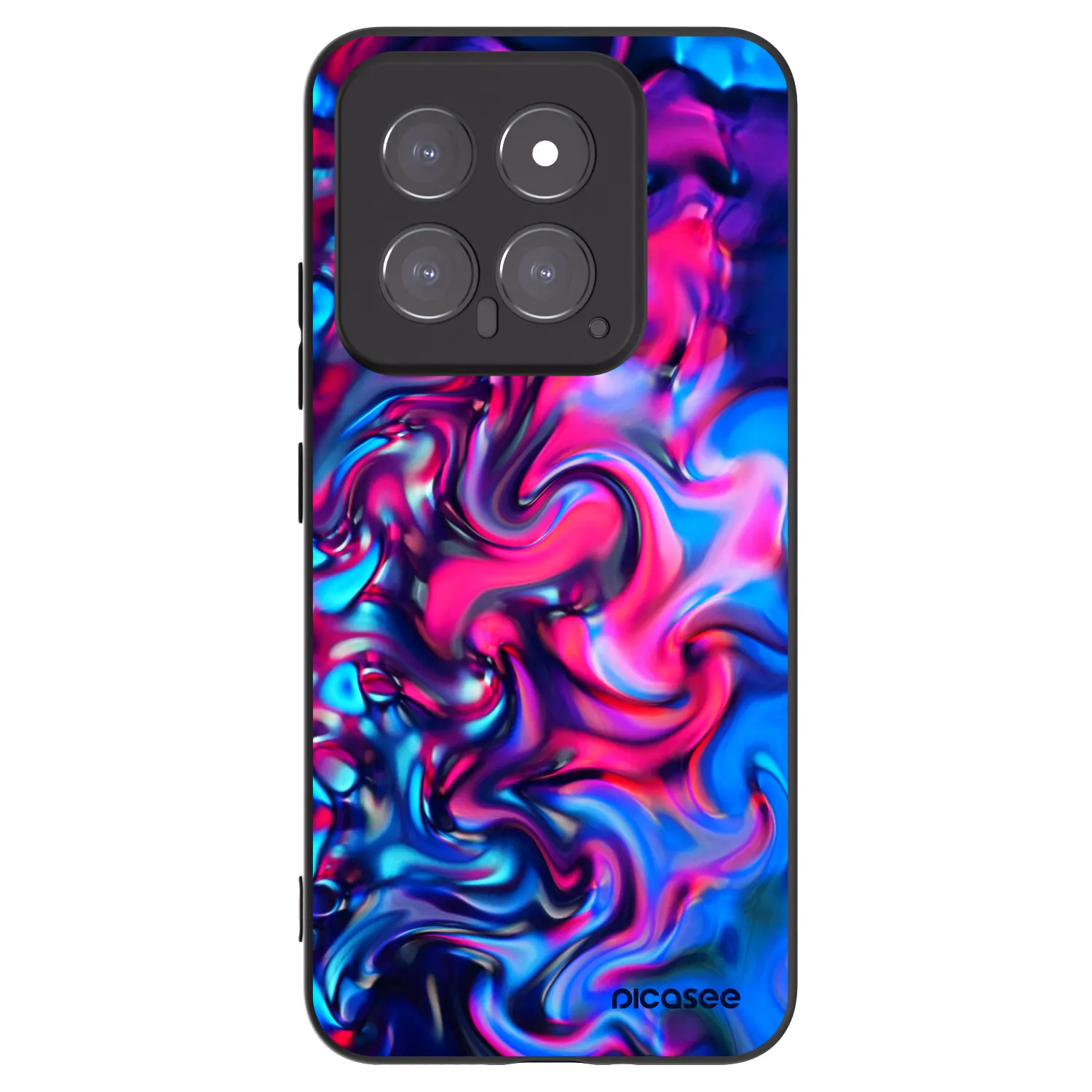 Picasee crna silikonska maskica za Xiaomi 14 - Redlight