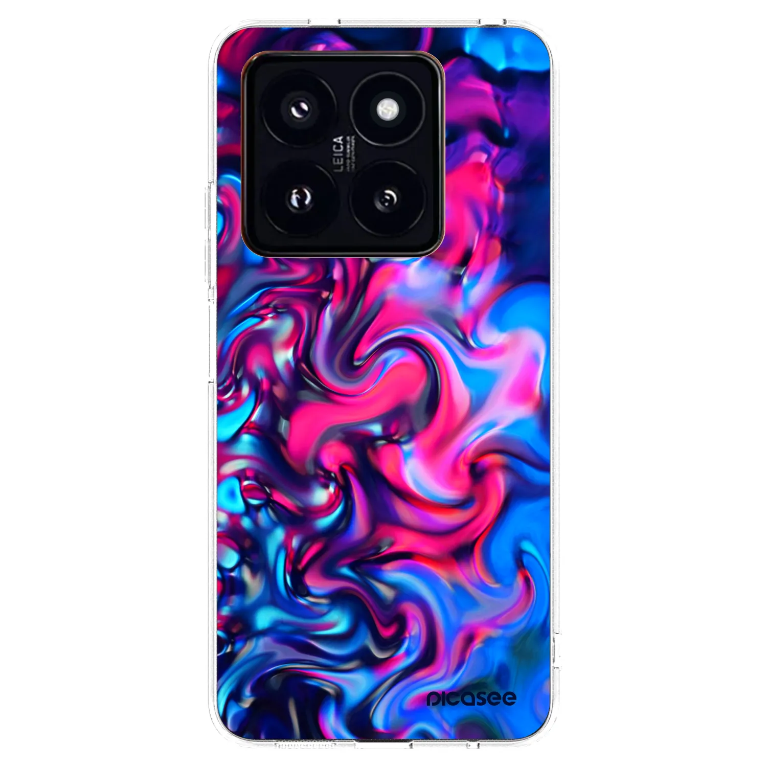 Picasee silikonska prozirna maskica za Xiaomi 14 Pro - Redlight
