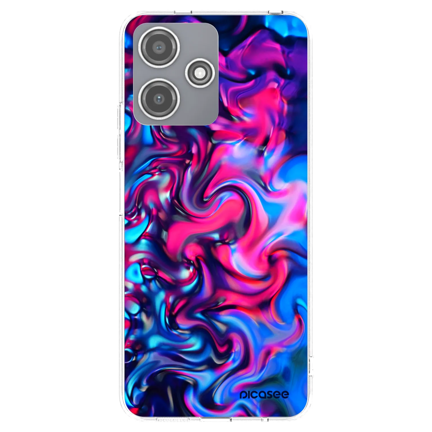 Picasee silikonska prozirna maskica za Xiaomi Redmi 12 5G - Redlight