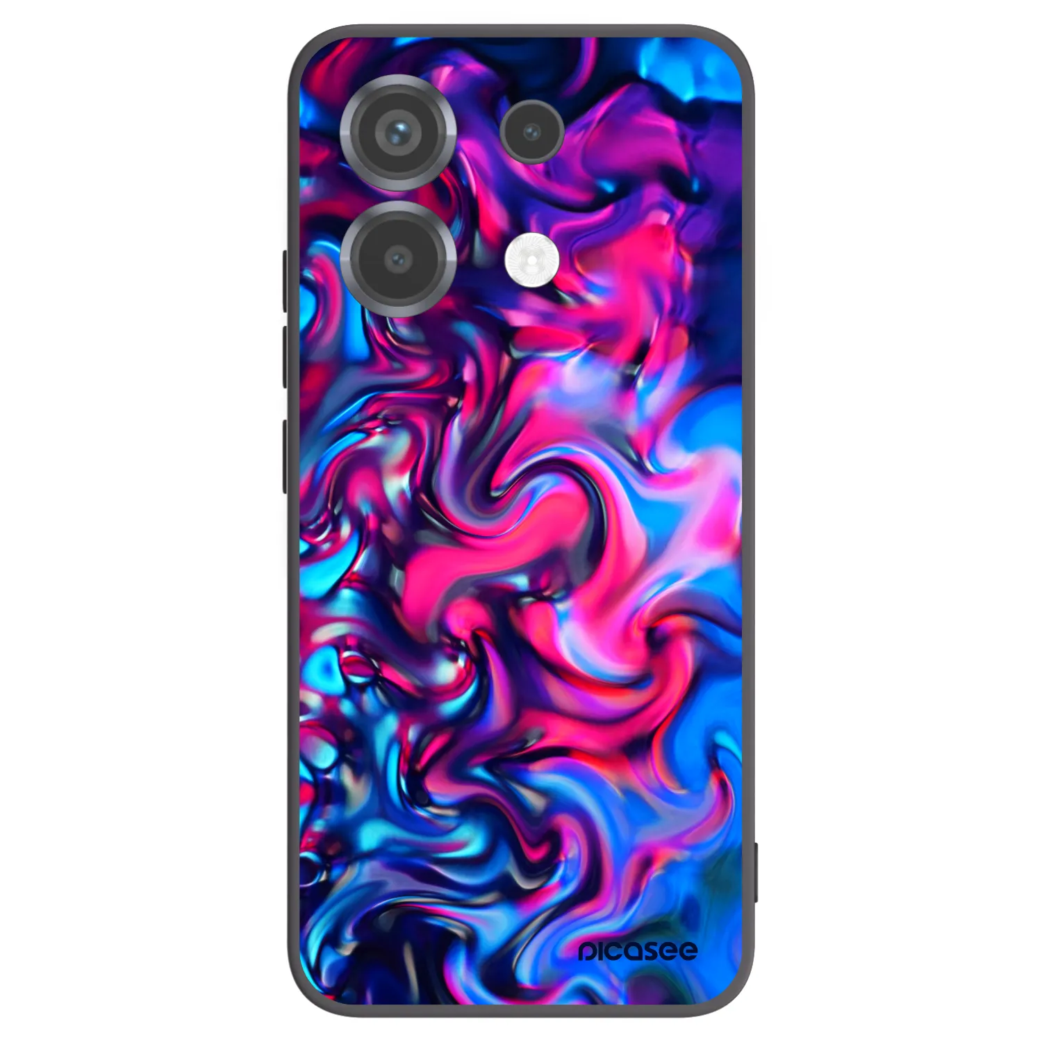 Picasee crna silikonska maskica za Xiaomi Poco X6 - Redlight