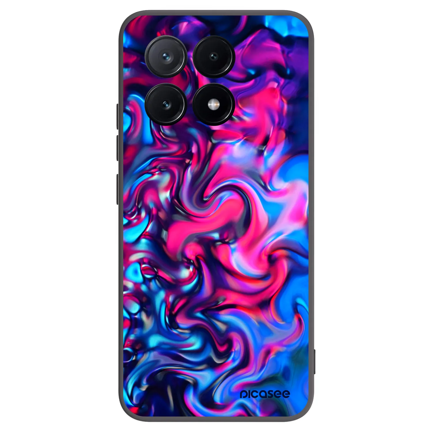 Picasee crna silikonska maskica za Xiaomi Poco X6 Pro - Redlight