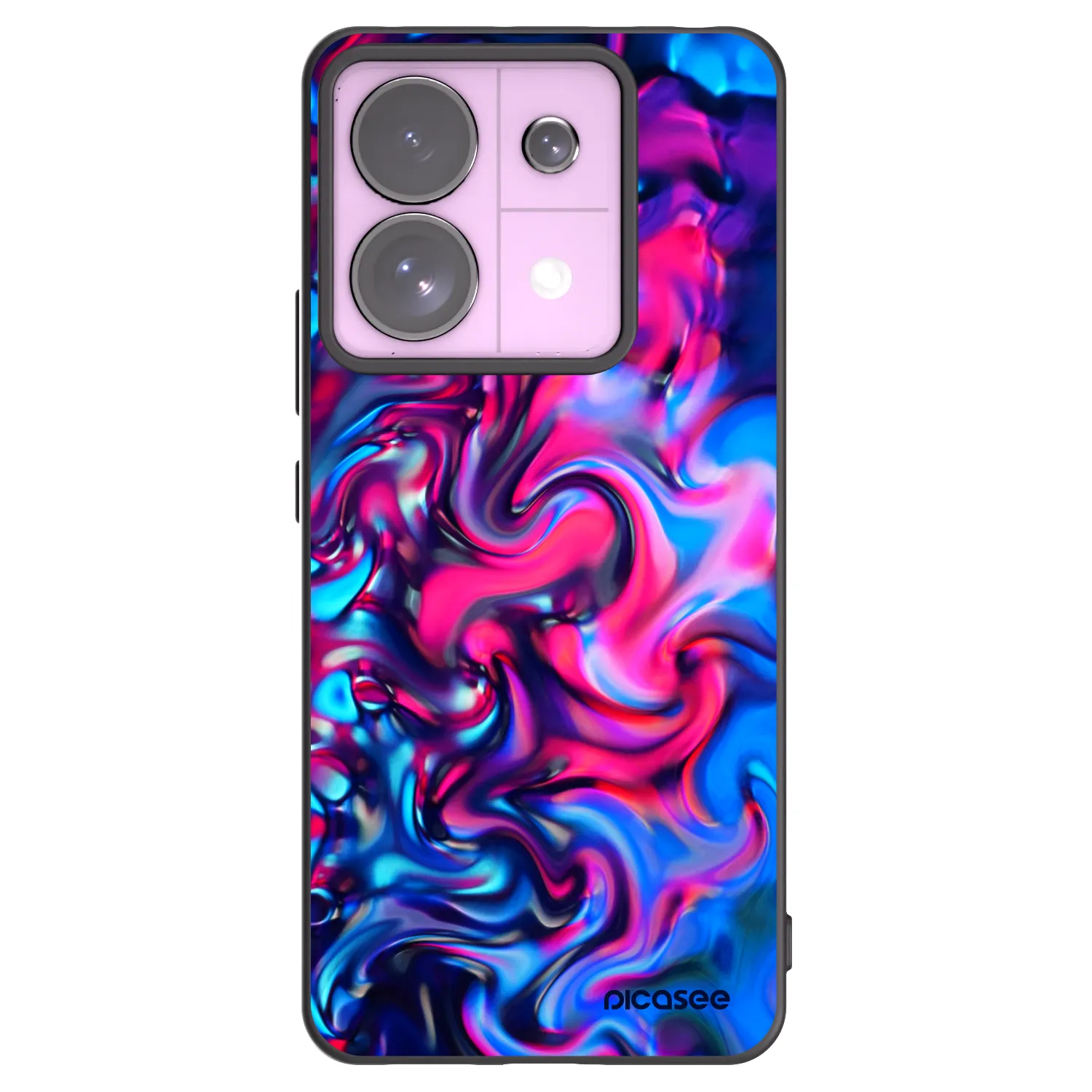 Picasee crna silikonska maskica za Xiaomi Redmi Note 13 Pro 5G - Redlight