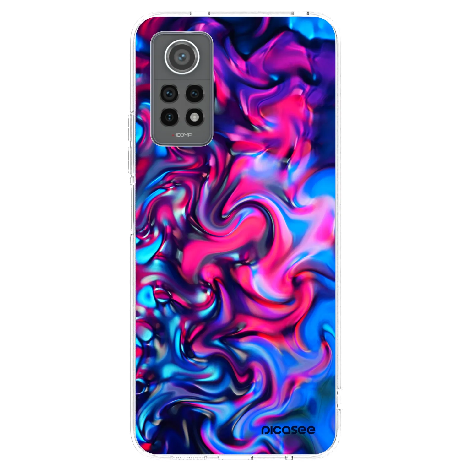 Picasee silikonska prozirna maskica za Xiaomi Redmi Note 12 Pro 4G - Redlight