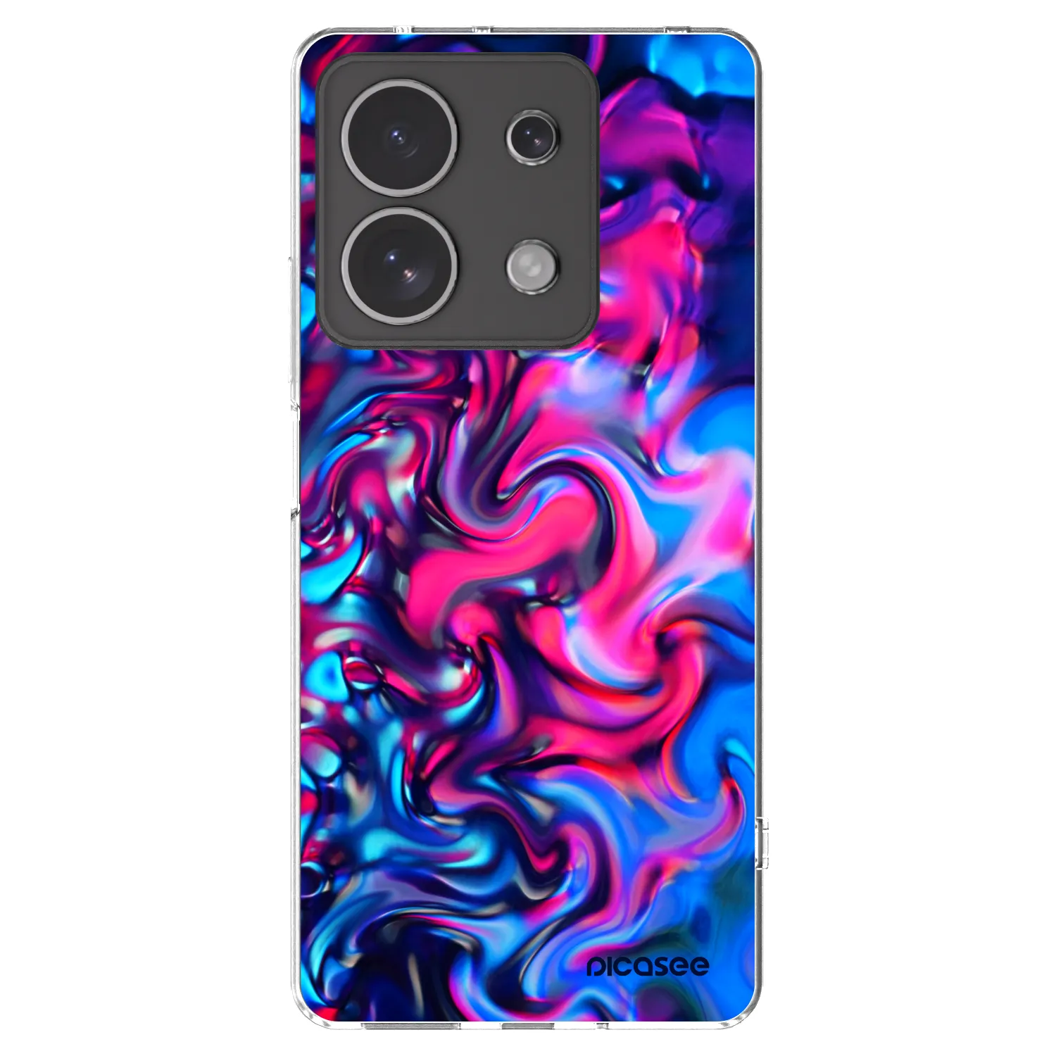 Picasee silikonska prozirna maskica za Xiaomi Redmi Note 13 4G - Redlight