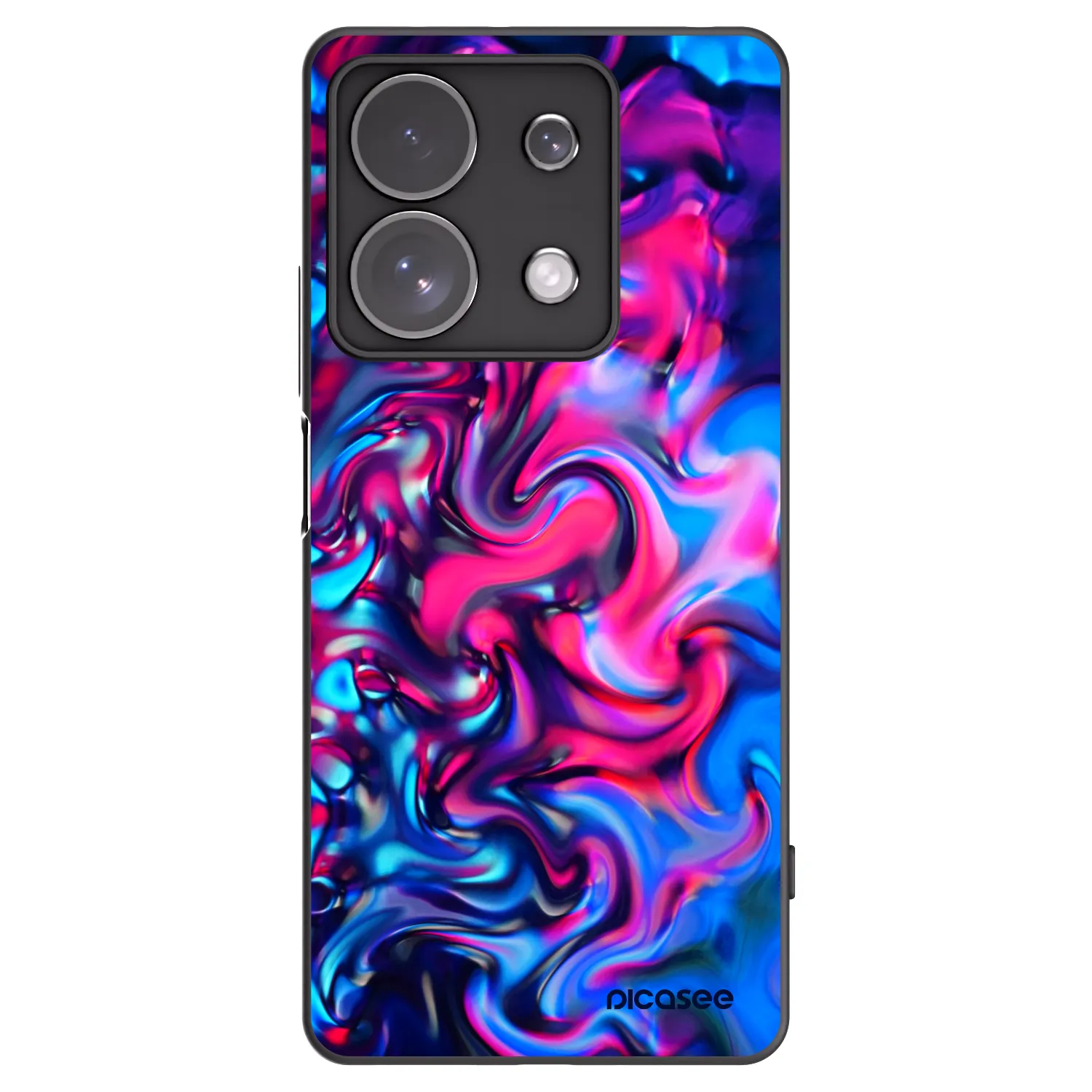 Picasee crna silikonska maskica za Xiaomi Redmi Note 13 Pro 4G - Redlight