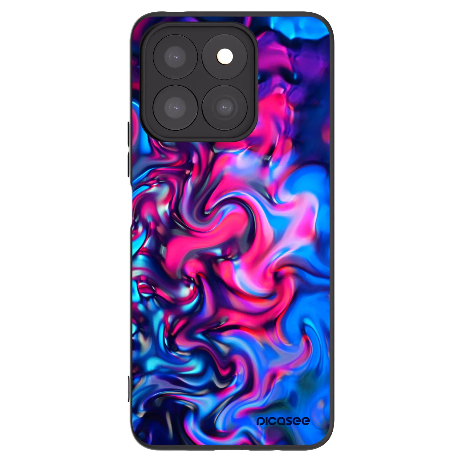 Picasee crna silikonska maskica za Honor X8b - Redlight