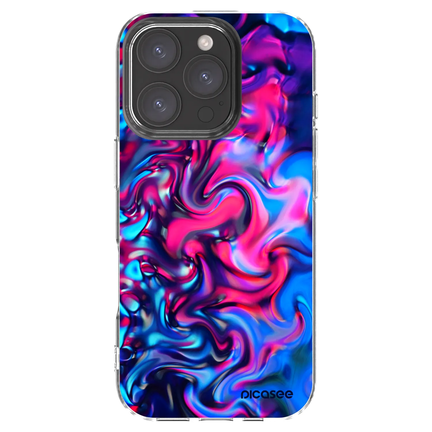 Picasee silikonska prozirna maskica za Apple iPhone 16 Pro - Redlight