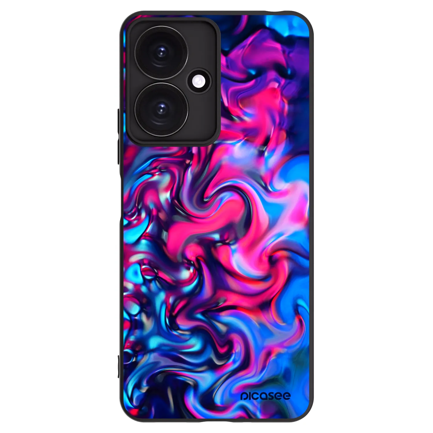 Picasee crna silikonska maskica za Xiaomi Redmi 13C 5G - Redlight