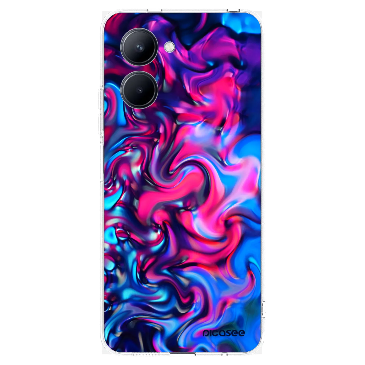Picasee silikonska prozirna maskica za Realme C33 (2023) - Redlight