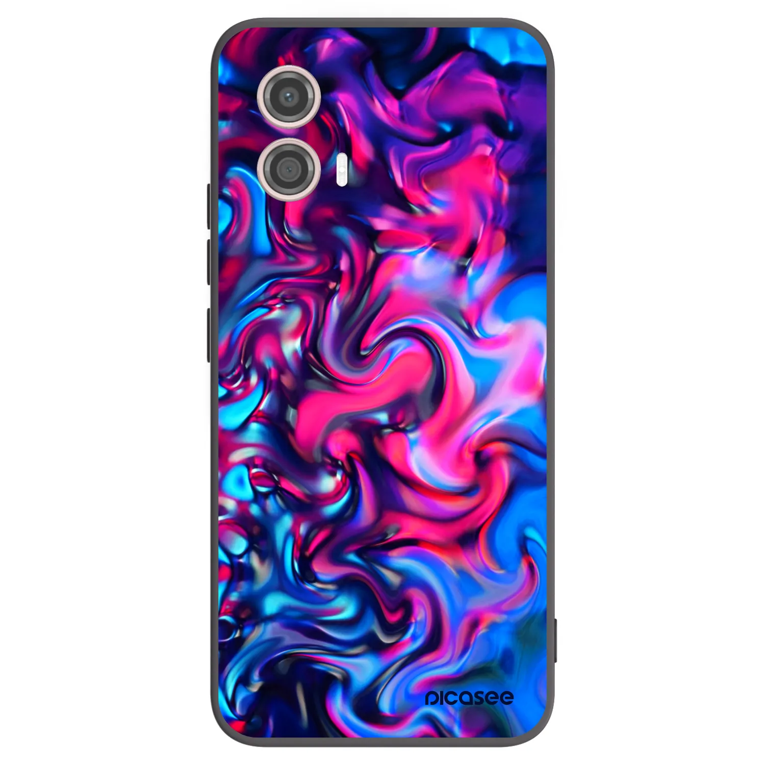 Picasee crna silikonska maskica za Motorola Moto G53 5G - Redlight
