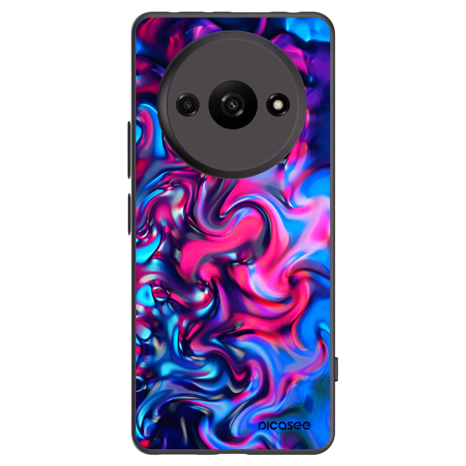 Picasee crna silikonska maskica za Xiaomi Redmi A3 - Redlight