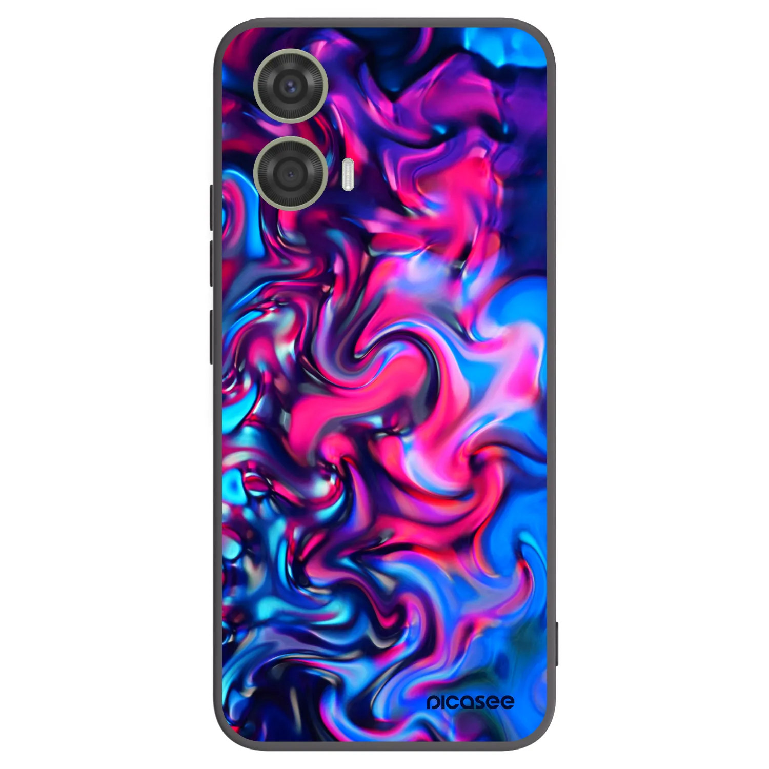 Picasee crna silikonska maskica za Motorola Moto G24 - Redlight
