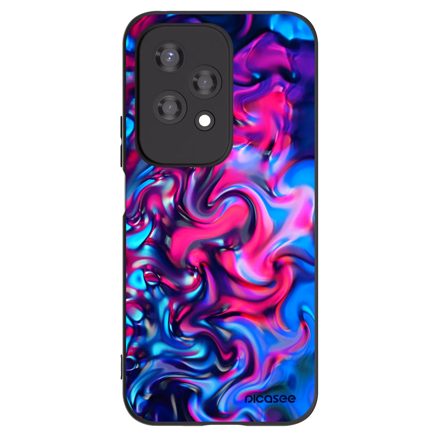 Picasee crna silikonska maskica za Honor 200 Lite - Redlight