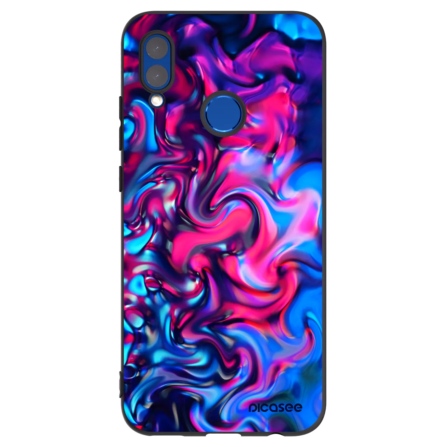 Picasee crna silikonska maskica za Huawei P Smart 2019 - Redlight