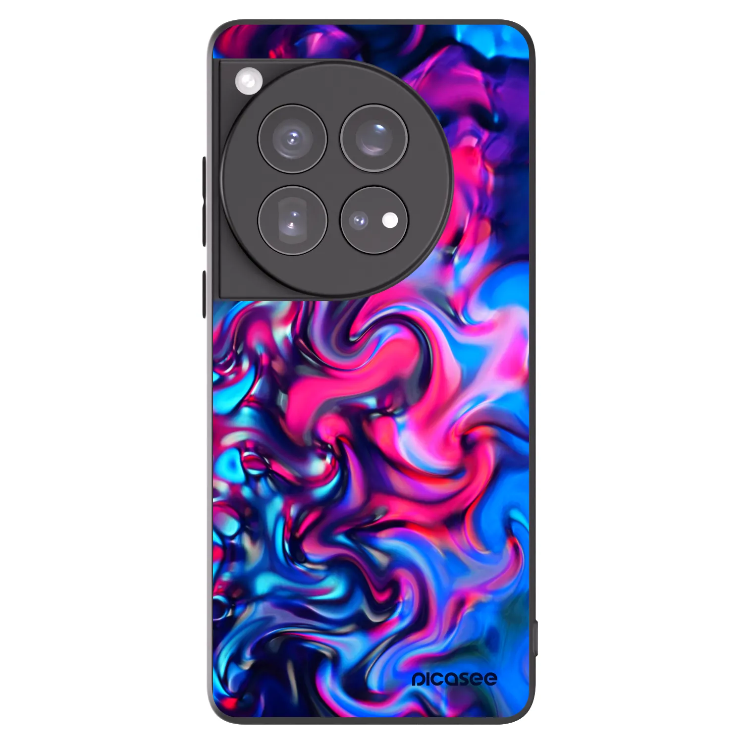 Picasee crna silikonska maskica za OnePlus 12 5G - Redlight