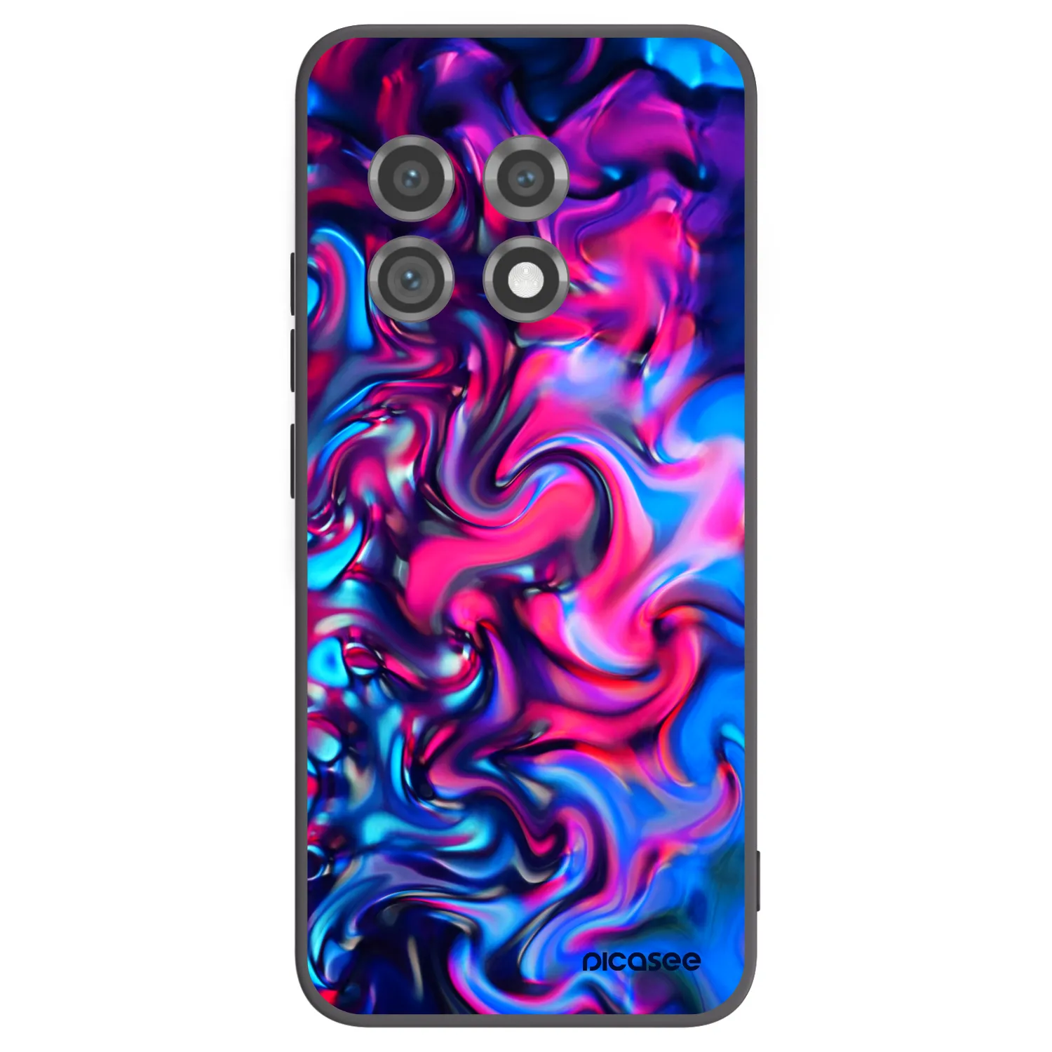 Picasee crna silikonska maskica za OnePlus 11 5G - Redlight