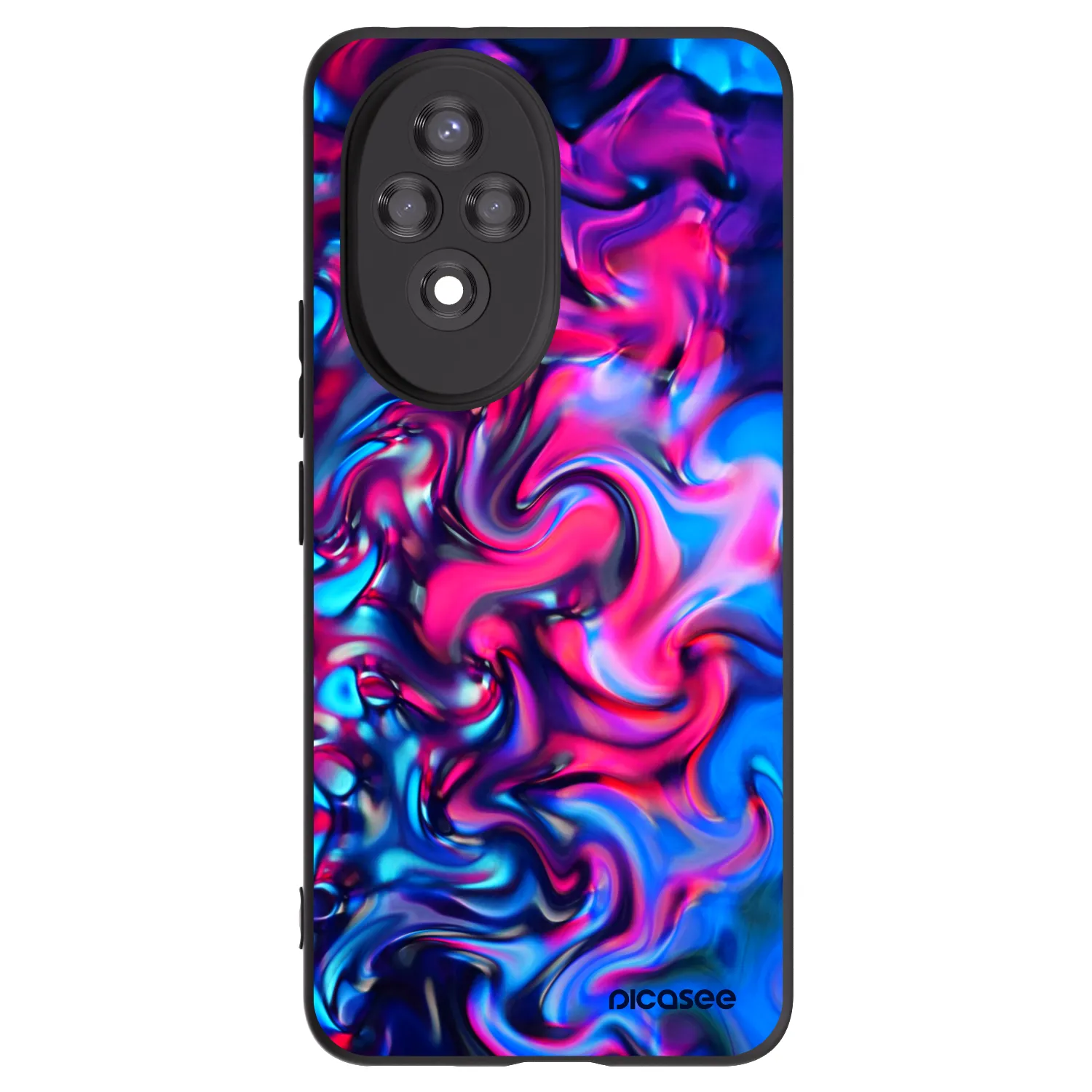 Picasee crna silikonska maskica za Honor 200 Pro 5G - Redlight