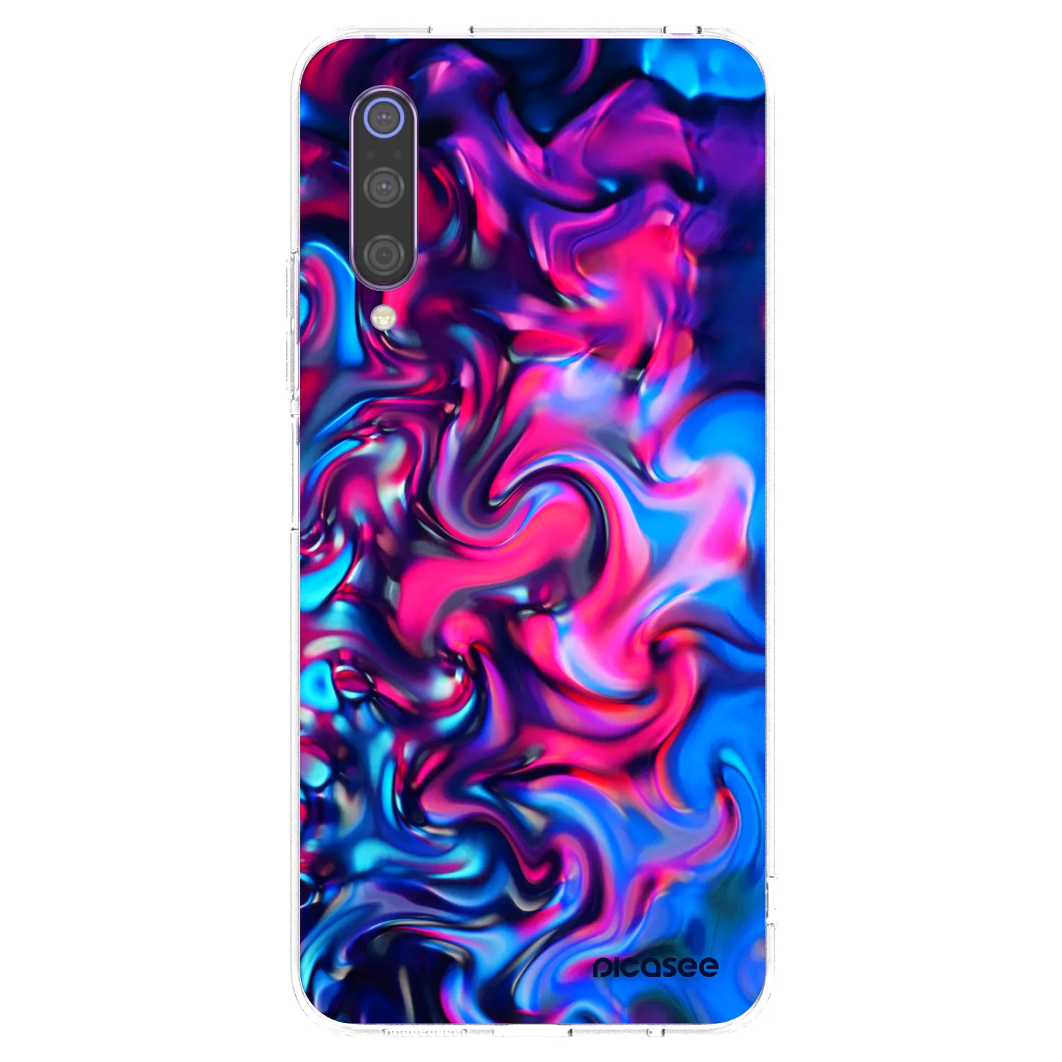 Picasee silikonska prozirna maskica za Xiaomi Mi 9 - Redlight