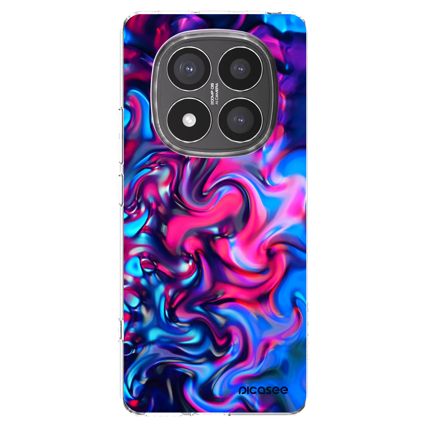 Picasee silikonska prozirna maskica za Xiaomi Redmi Note 14 Pro+ 5G - Redlight