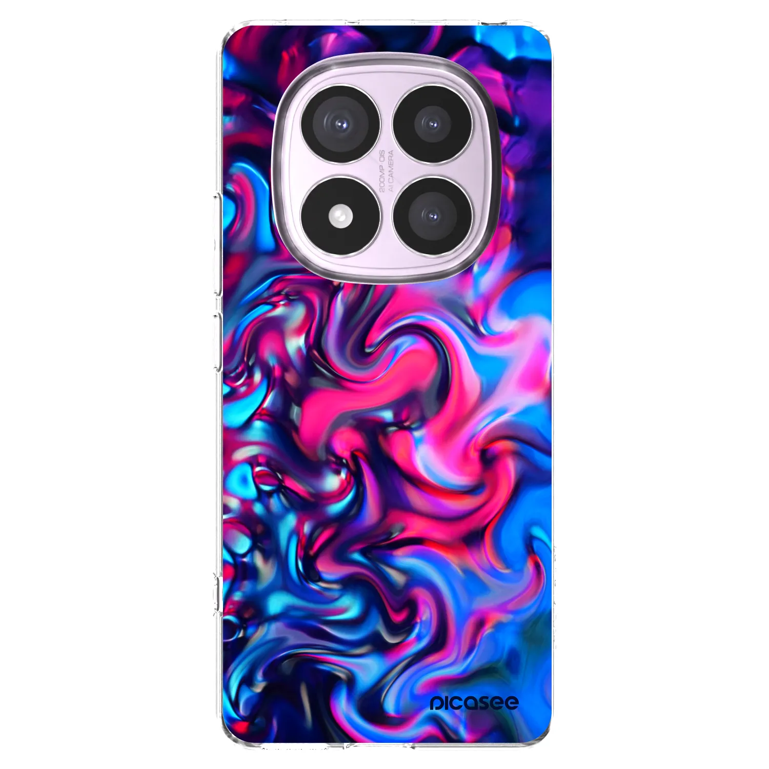 Picasee silikonska prozirna maskica za Xiaomi Redmi Note 14 Pro 5G - Redlight