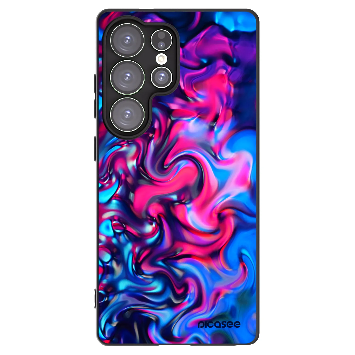 Picasee crna silikonska maskica za Samsung Galaxy S25 Ultra 5G - Redlight