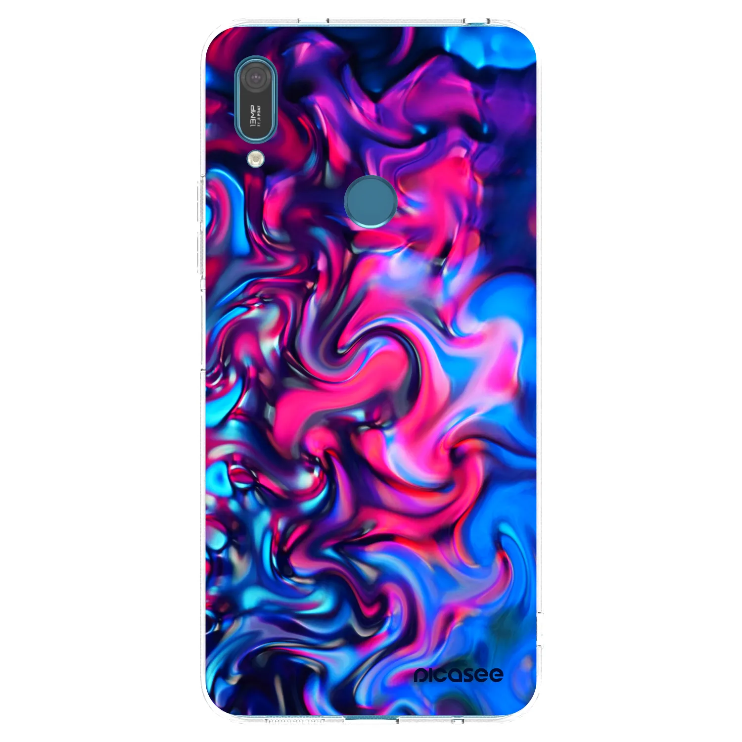Picasee silikonska prozirna maskica za Huawei Y7 2019 - Redlight