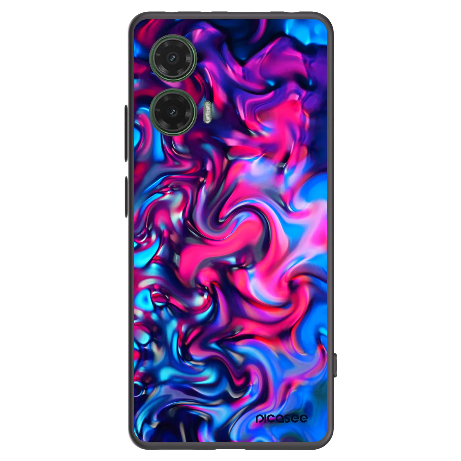 Picasee crna silikonska maskica za Motorola Moto G35 5G - Redlight