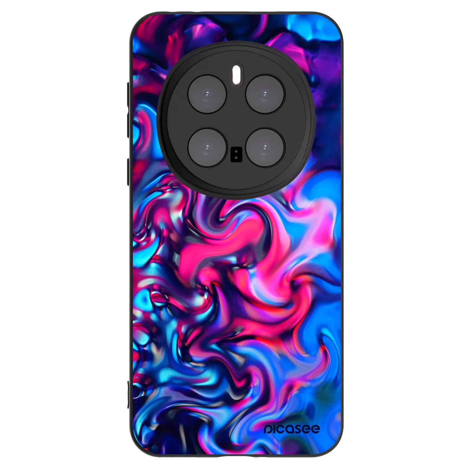 Picasee crna silikonska maskica za Honor Magic7 Pro 5G - Redlight