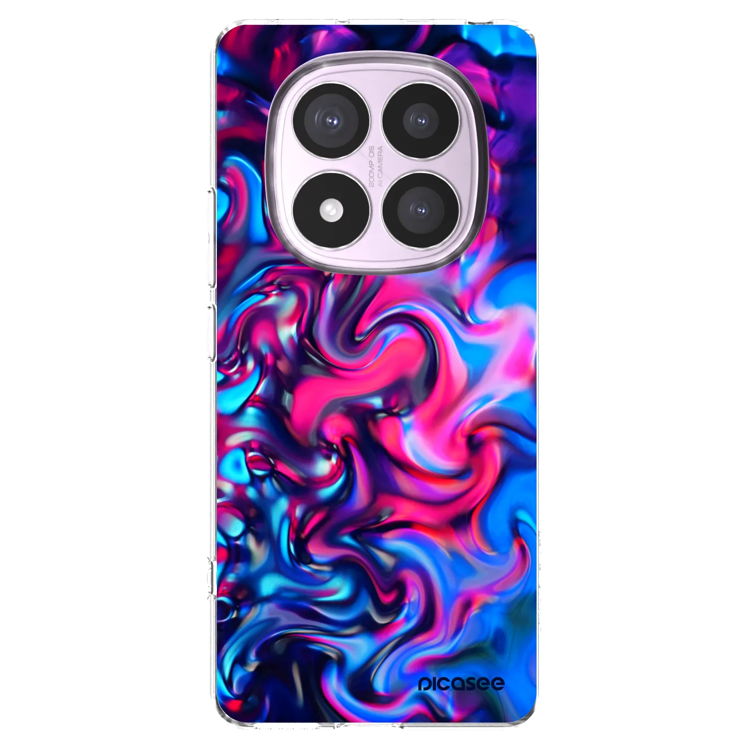 Picasee silikonska prozirna maskica za Xiaomi Redmi Note 14 Pro 4G - Redlight