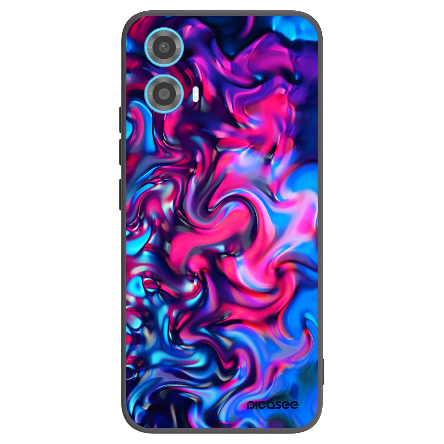 Picasee crna silikonska maskica za Motorola Moto G34 5G - Redlight