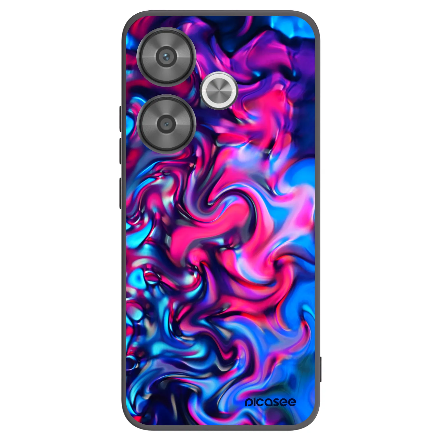 Picasee crna silikonska maskica za Xiaomi Poco F6 - Redlight