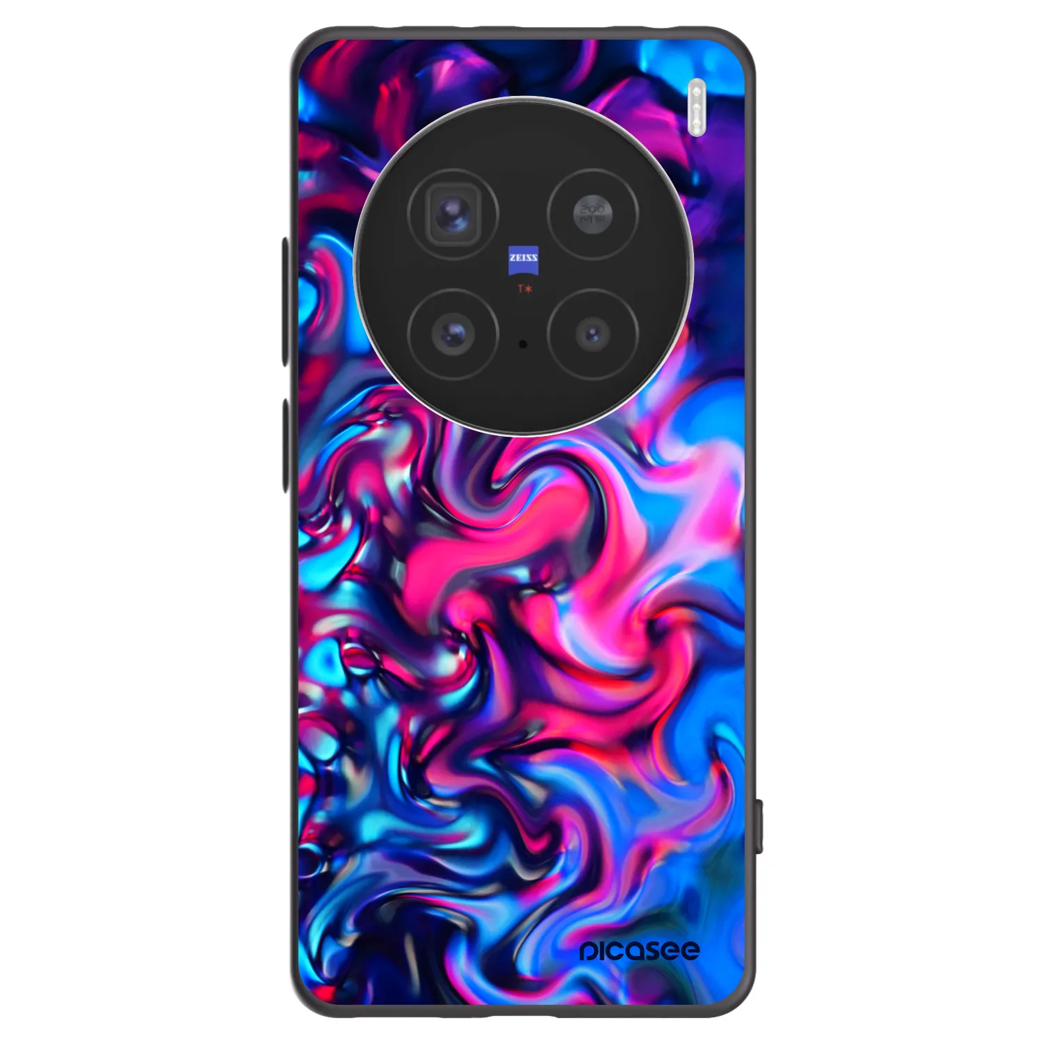 Picasee crna silikonska maskica za Vivo X200 Pro - Redlight