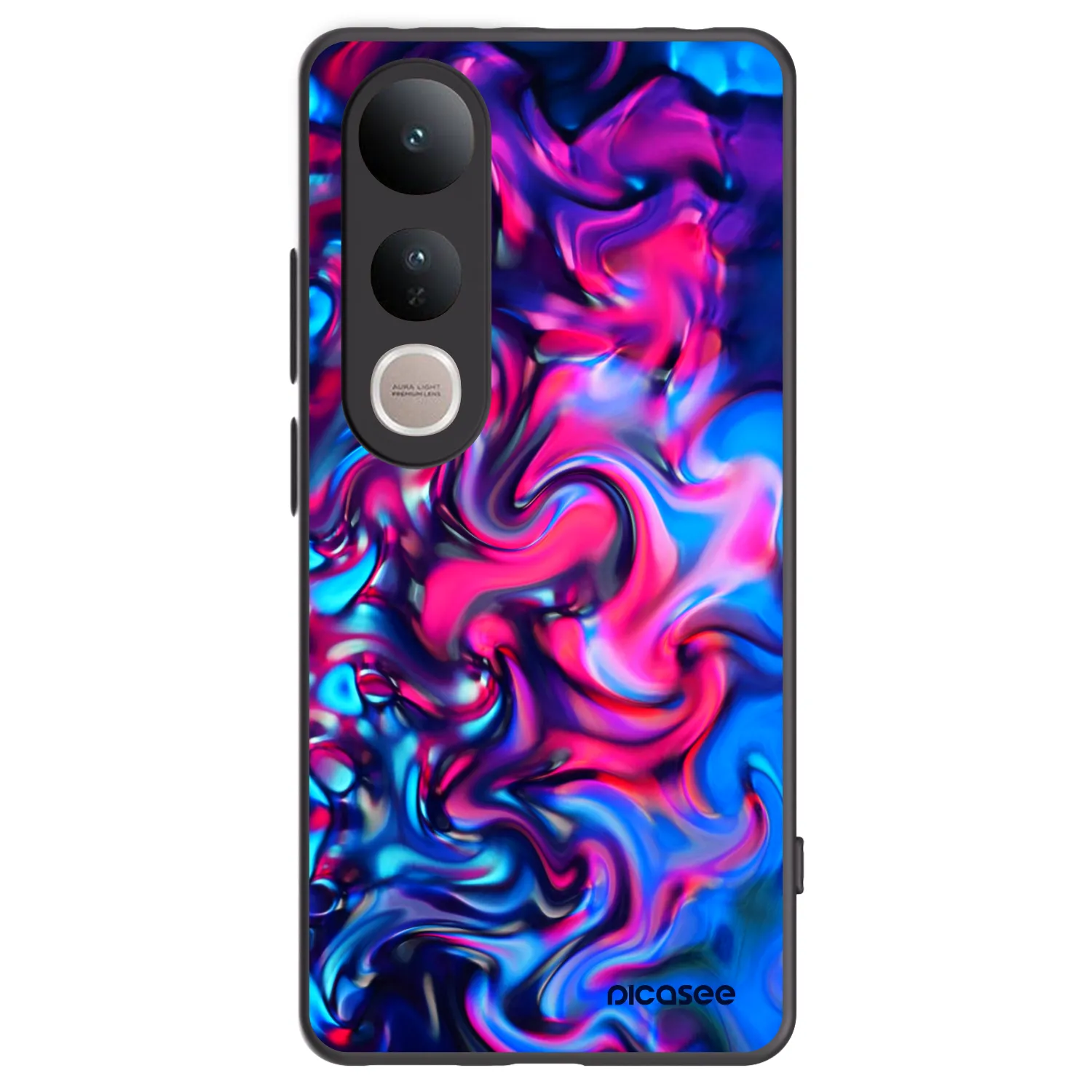 Picasee crna silikonska maskica za Vivo V50 Lite 5G - Redlight